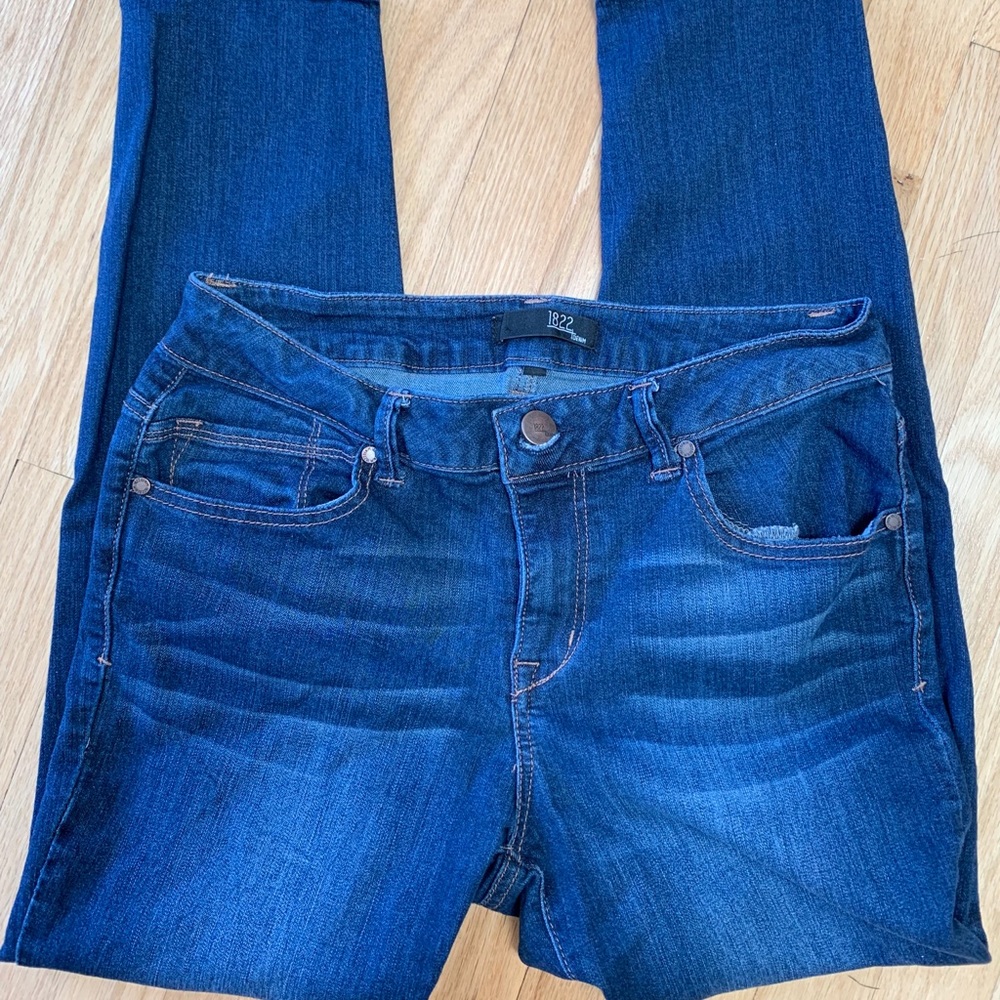 1822 faded wash skinnies size 10
